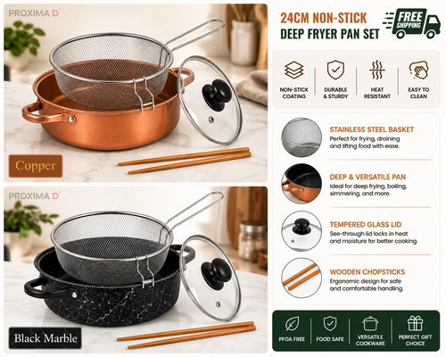 Non stick chip - pan, deep