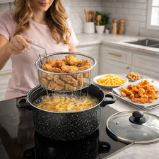 24cm Non Stick Chip Pan Deep