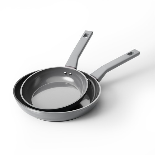Piece frying pan - frying, non